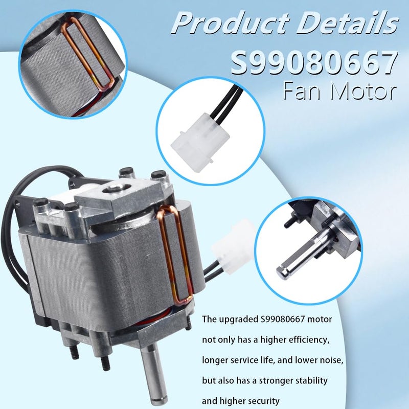 BAY Direct S99080667 2288720 R520124 Fan Motor Replacement for Br-oan Range Hood Compatible Models: QT2000 Series - Image 4